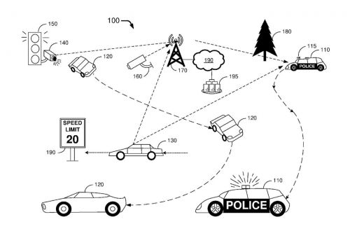 福特申請自動駕駛警車專利，可自動貼罰單
