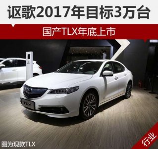廣汽本田謳歌國產TLX年底上市 17年目標3萬臺