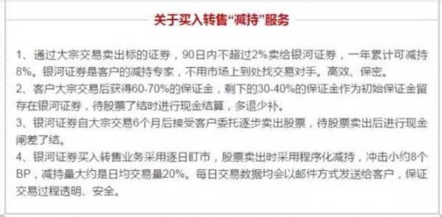 銀河證券回應(yīng)VIP減持服務(wù)是否違規(guī)：已開展多年