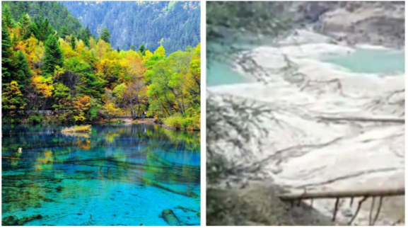 九寨溝地震：增至19死247傷 九寨絕景火花海干涸