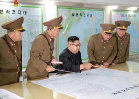 金正恩聽取攻擊關島報告 警告美韓軍演隨時擦槍走火