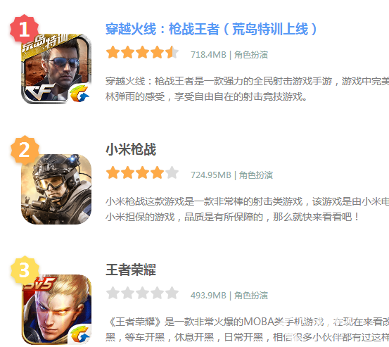 2017耐玩不燒錢的手游，最火手游讓你不亦樂乎