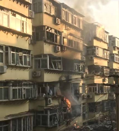 濟南小區(qū)爆炸