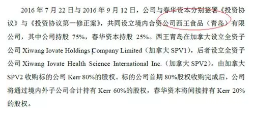 西王食品研究報告
