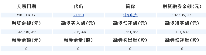 桂東電力(600310)