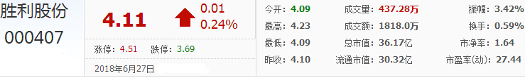 勝利股份股票