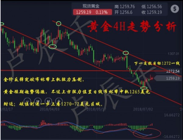 盧辰千：7.10 黃金關鍵點看1252，黃金多頭靜待美指回落