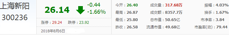 上海新陽股票